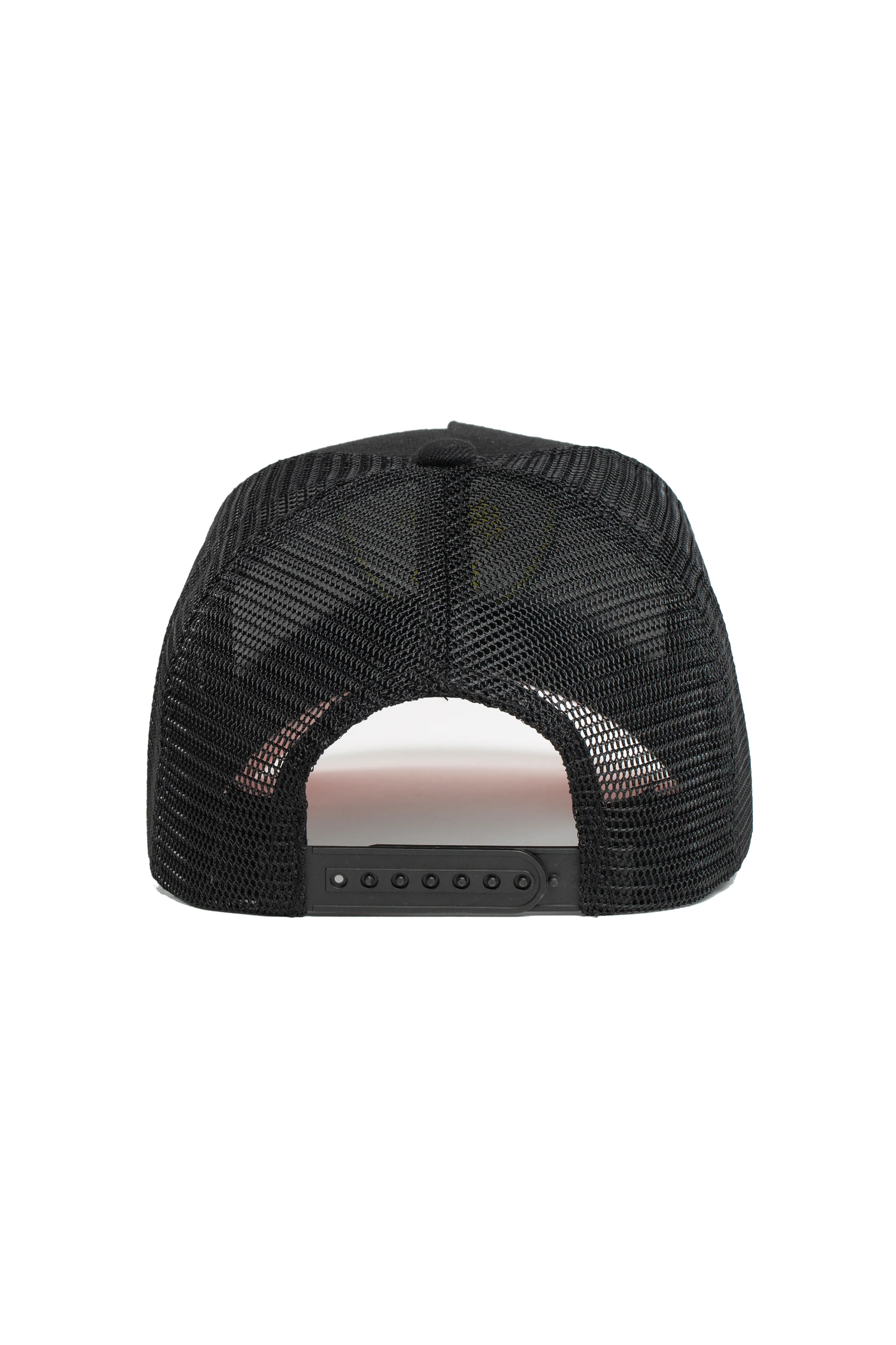 Black - Green Shield Trucker Hat - Pink Brim - Image 3