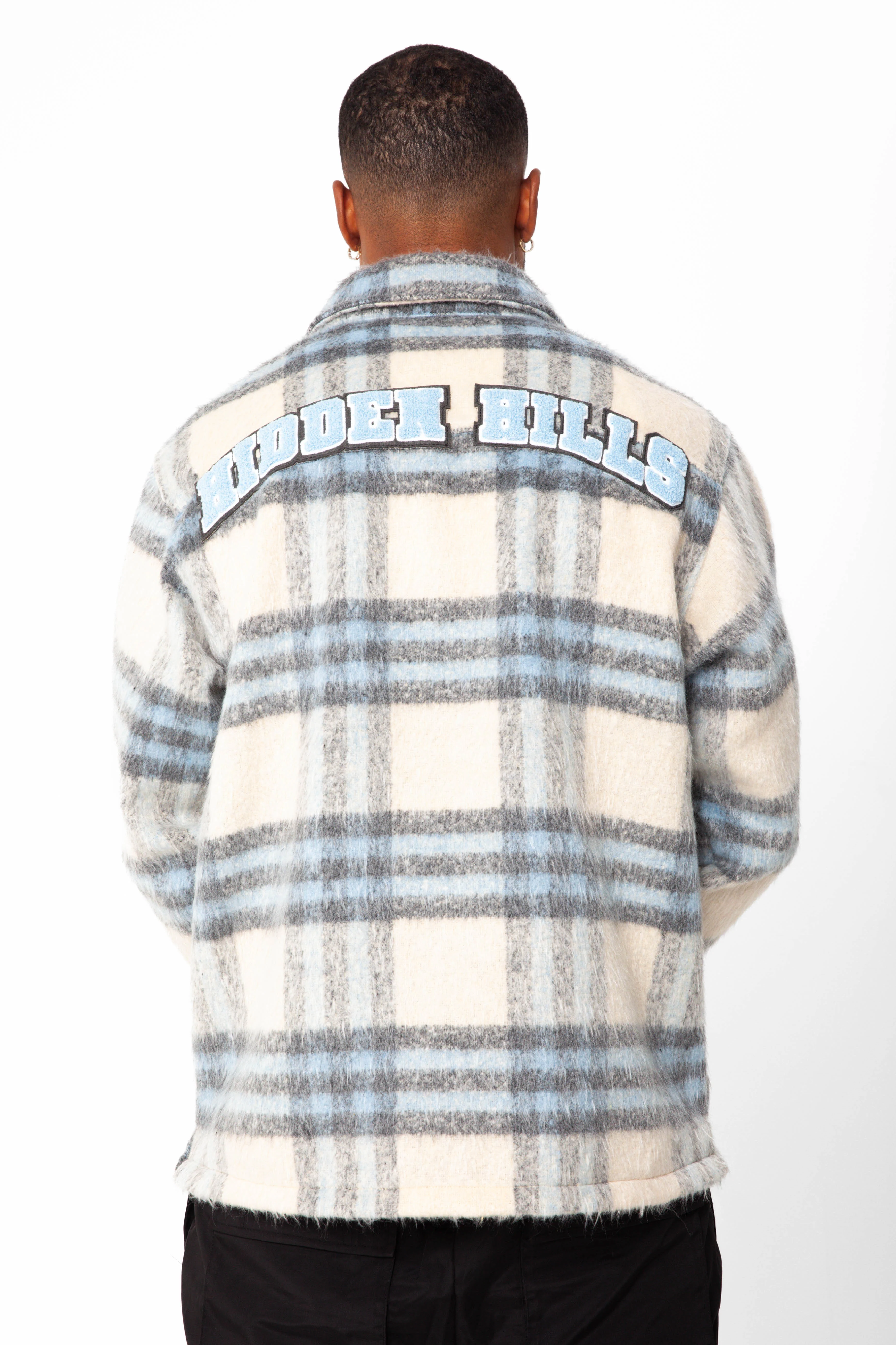Crescent Patch Flannel - Blue - Image 4