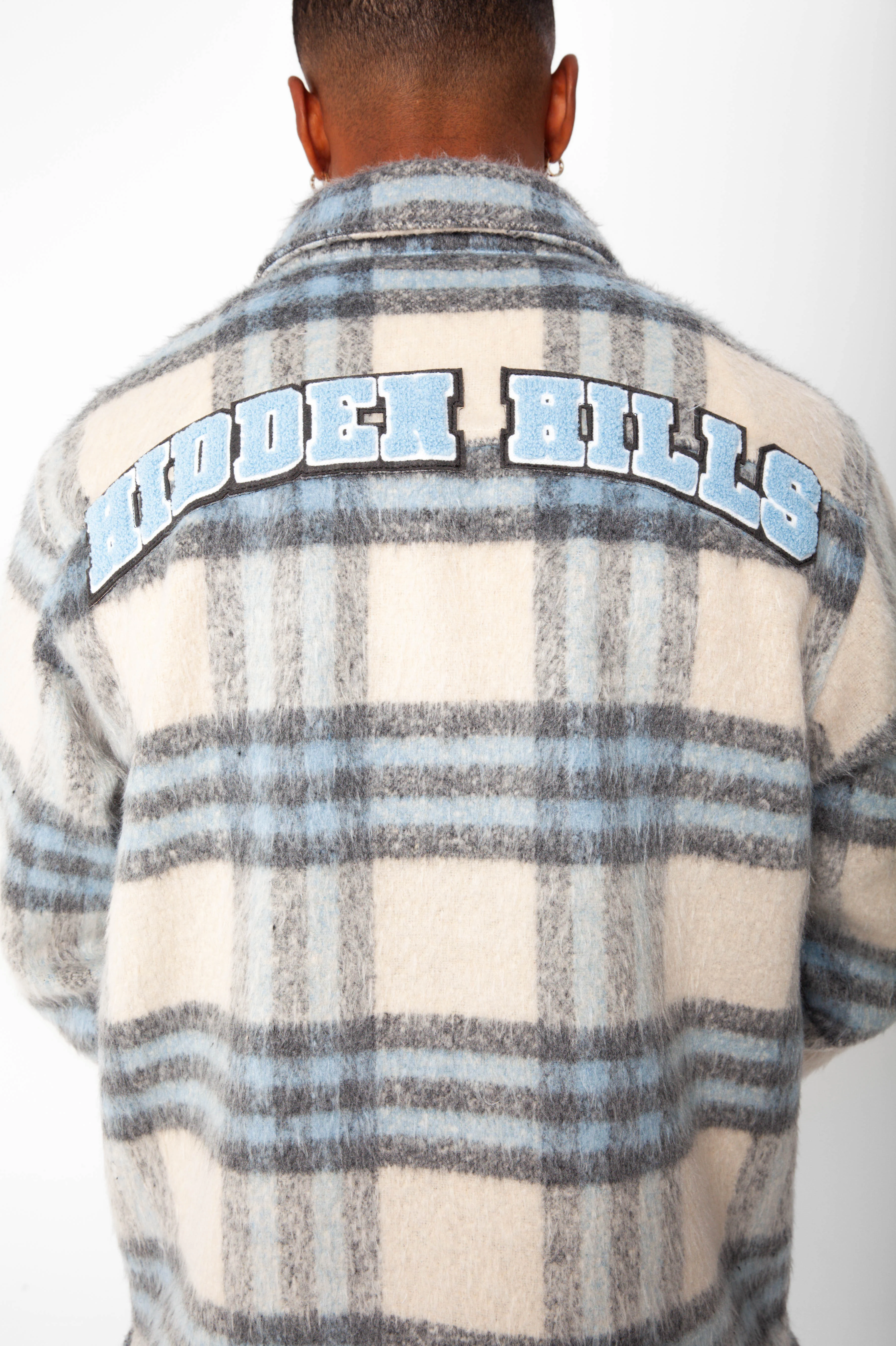 Crescent Patch Flannel - Blue - Image 5